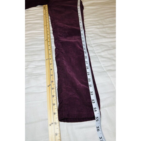AG Adriano Goldschmied The Legging Super‎ Skinny Maroon Corduroy Pants 26R - Picture 8 of 8